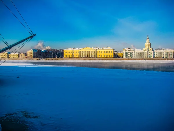 Vinter i St. Petersburg, Russland – stockfoto