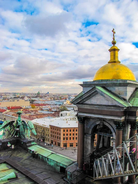 Uitzicht Vanaf Top Van Izaäkkathedraal Petersburg Rusland — Stockfoto