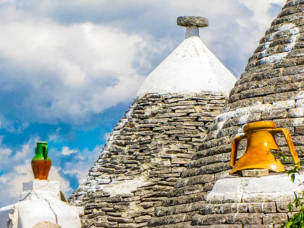 "Trulli "in Alberobello, Italië — Stockfoto