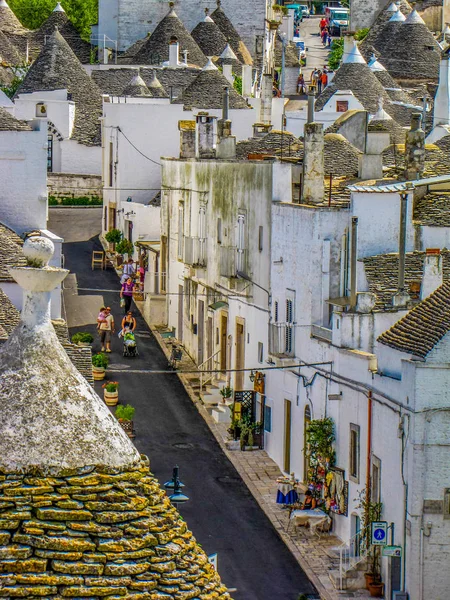 Weergave van alberobello, Italië — Stockfoto