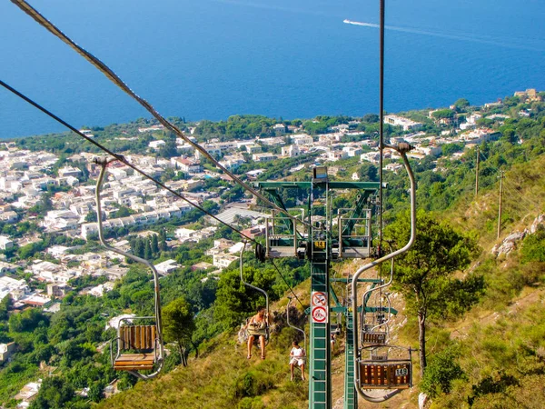 Chairlift on Monte Solaro, Capri, Italy — Stock Photo, Image