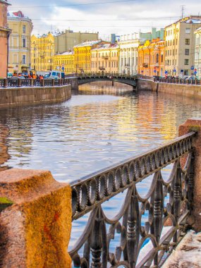 Moyka River, St. Petersburg, Rusya Federasyonu 