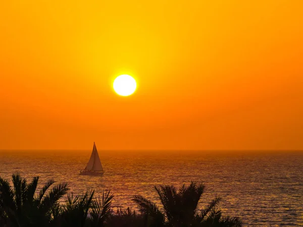 Coucher de soleil à Dubaï, Émirats arabes unis — Photo