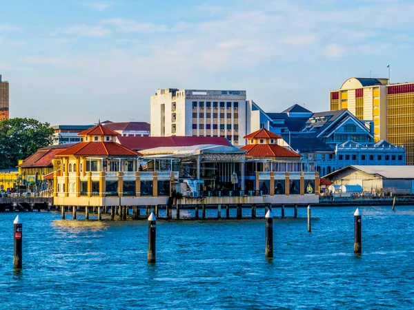 Casas flutuantes em Penang, Malásia — Fotografia de Stock