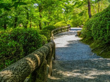 Zen Bahçe, Tenryu-ji, göksel Dragon Tapınağı. Kyoto, Japonya