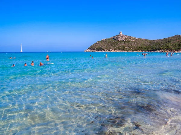 Superbe plage à Costa Rei, Sardaigne, Italie — Photo