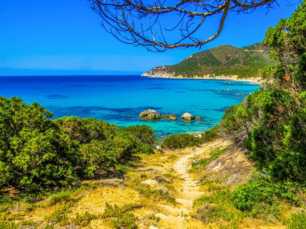 Increíble playa en Costa Rei, Cerdeña, Italia — Foto de Stock