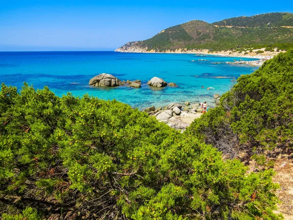 Increíble playa en Costa Rei, Cerdeña, Italia — Foto de Stock