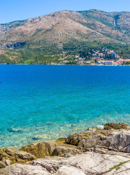 Vista de Cavtat, Croacia — Foto de Stock