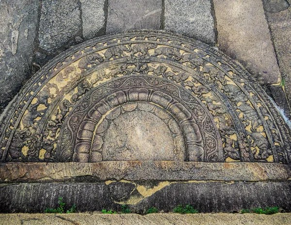Polonnaruwa' dan ay taşı, Sri Lanka — Stok fotoğraf