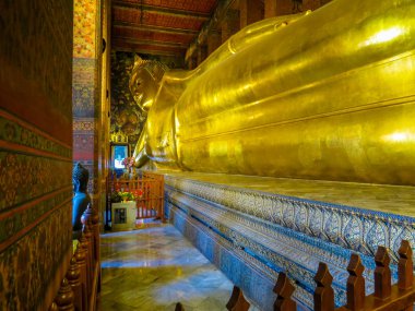 Buda uzanmış wat pho Tapınağı, bangkok, Tayland 