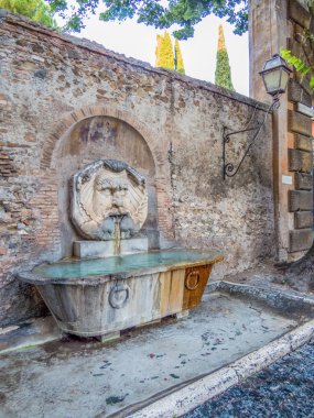 Fontana del Mascherone. Roma, İtalya 'da 