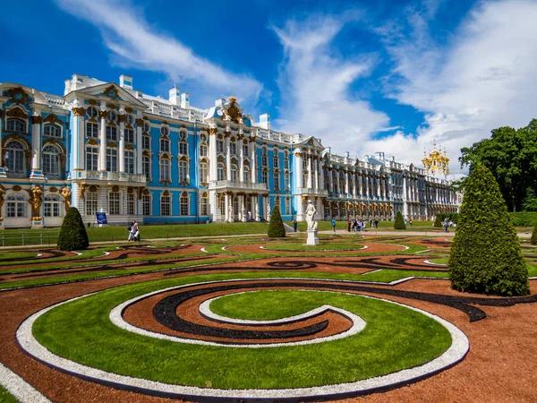 Catherine Palace en Pushkin, San Petersburgo, Rusia — Foto de Stock