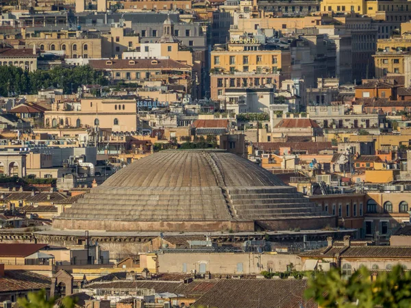 Vista aérea do Panteão. Roma, Itália — Fotografia de Stock