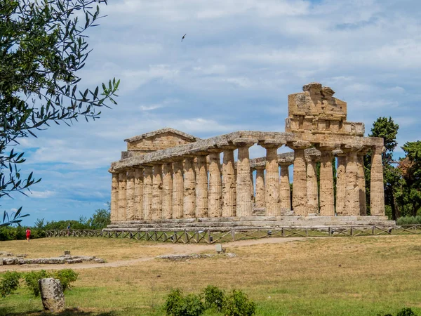 Tempel van athena, paestum, Italië — Stockfoto