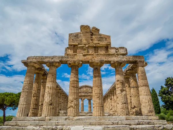 Athena templom, paestum, Olaszország — Stock Fotó