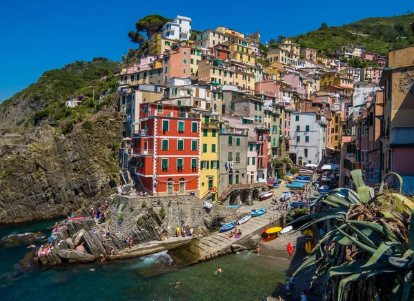 Riomaggiore, cinque terre, italsky — Stock fotografie