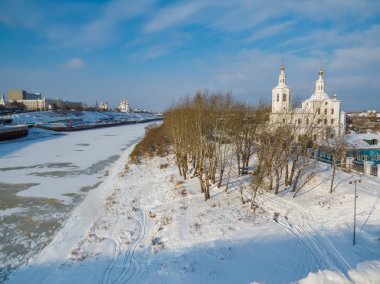 Tyumen manzarası, Sibirya, Rusya Federasyonu 