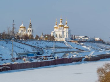 Tyumen manzarası, Sibirya, Rusya Federasyonu 