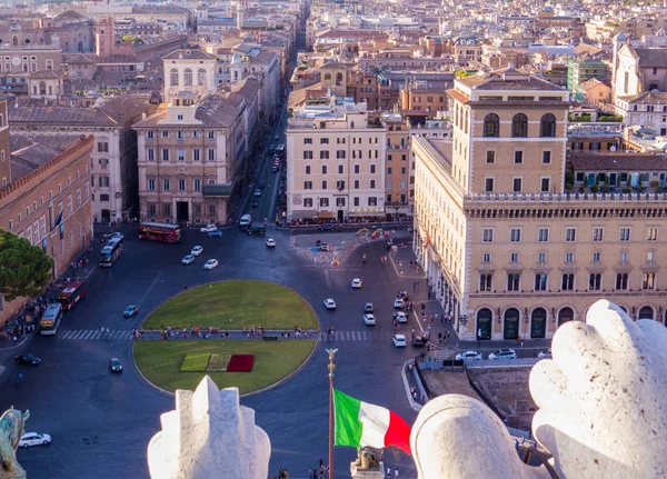 Piazza venezia, rome, Olaszország — Stock Fotó