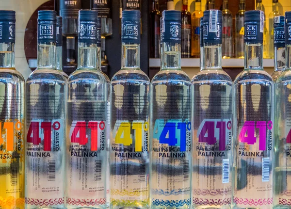 Bottles of Palinka — Stock Photo, Image