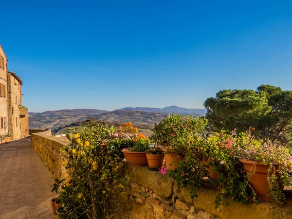 Pienza, Val d 'Orcia, Tuscany, Italy — стоковое фото