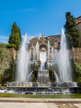 Villa d'Este'deki Neptün Çeşmesi, Tivoli, İtalya
