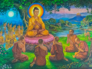 Shwedagon Pagoda Budist resim, Yangon, Myanmar 