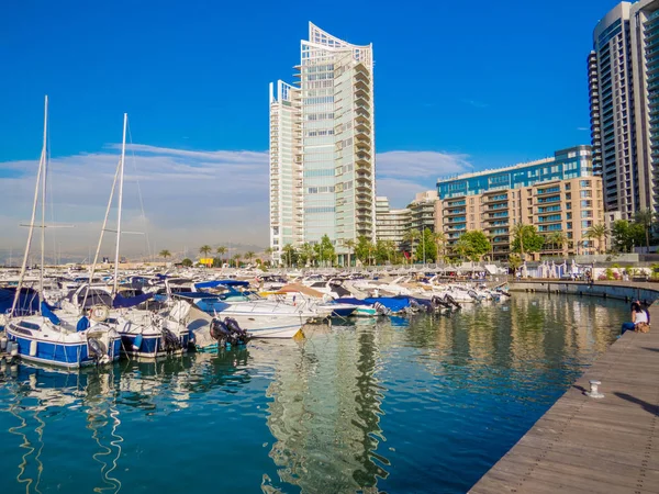 Zaitunay Bay, Beirute, Líbano — Fotografia de Stock