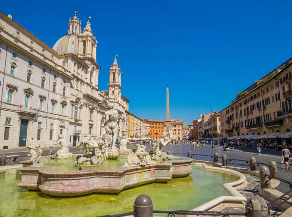 Piazza Navona, Roma, İtalya — Stok fotoğraf