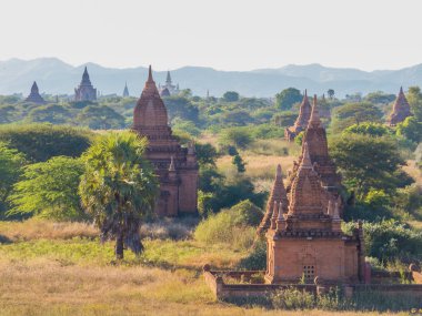 Bagan, Myanmar 'daki antik tapınaklar 