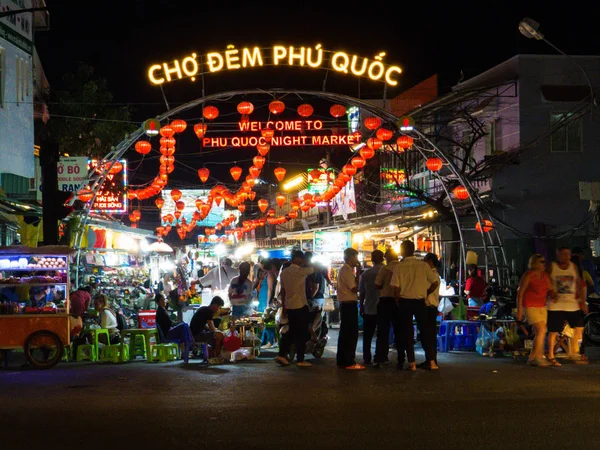 Phu Quoc éjszakai piac — Stock Fotó