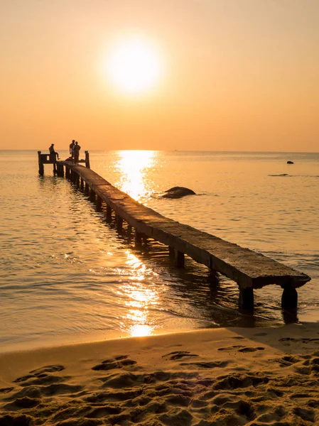 Magisk solnedgång i Phu Quoc, Vietnam — Stockfoto