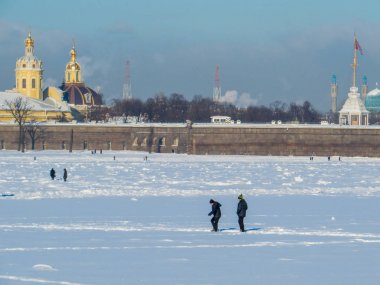 Kışın St. Petersburg, Rusya Federasyonu 