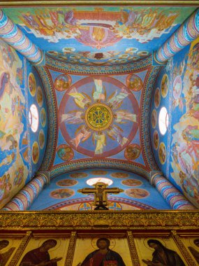 All Saints Kilisesi, iç. Ekaterinburg, Rusya  