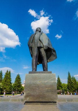 Lenin monument, Novosibirsk, Rusya Federasyonu 