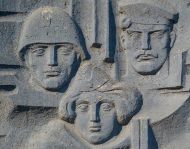 İkinci Dünya Savaşı'nda Sovyetler Birliği'nin Novosibirsk, Sibirya, Rusya'da kazandığı zaferin anısına 