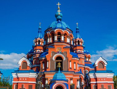 Irkutsk'taki Kazan Leydimiz Kilisesi, Sibirya, Rusya 