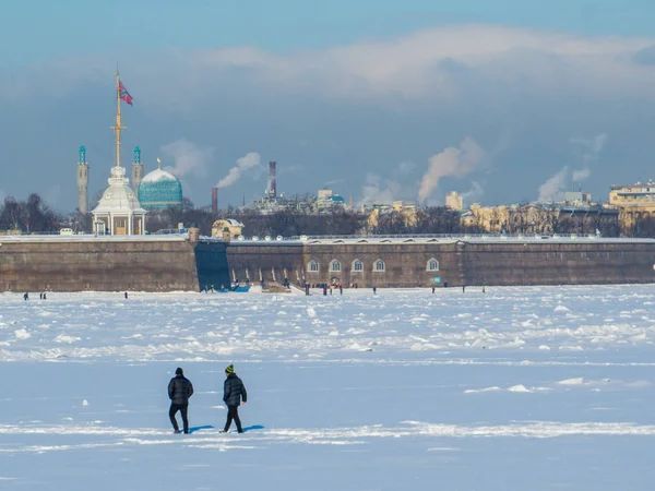 Winter In St. Petersburg, Rusland — Stockfoto