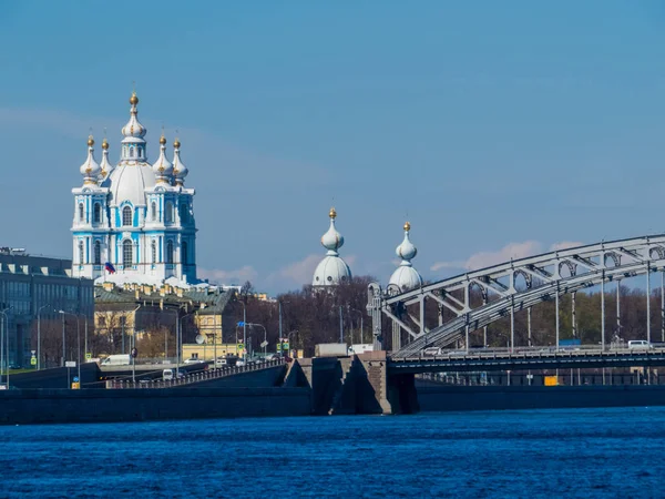 Смольный собор, Санкт-Петербург, Россия — стоковое фото