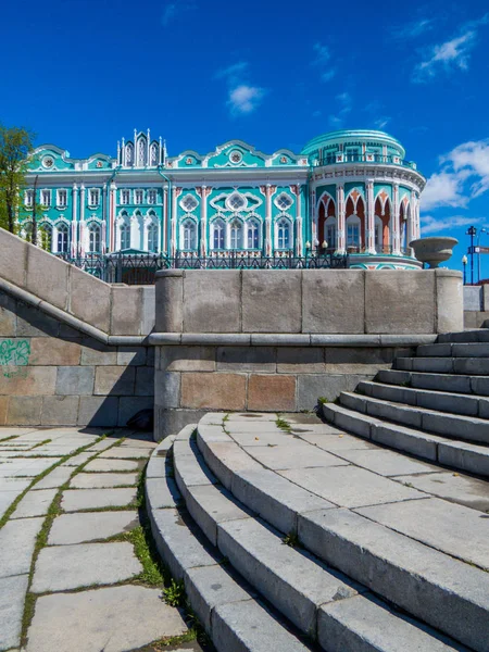 Vista Casa Sevastyanov También Conocida Como Casa Los Sindicatos Ekaterinburg —  Fotos de Stock