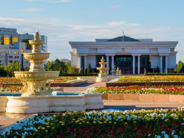 Astana, Kazakistan - 24 Haziran 2018: Yargıtay binasının görünümü. 