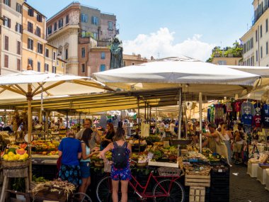 Campo de' Fiori Market, Roma, İtalya 