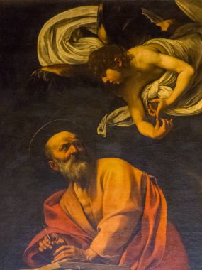 Caravaggio tarafından St Matthew İlham 