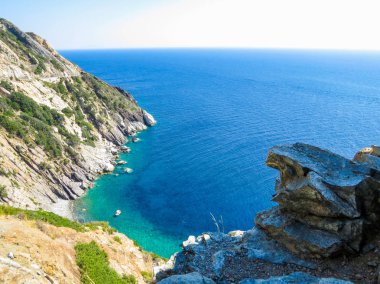 Zanca Beach, Elba Adası, Toskana, İtalya 