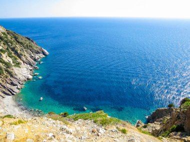 Zanca Beach, Elba Adası, Toskana, İtalya 