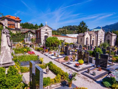 Borgo Mezarlığı, Bellagio, Como Gölü, İtalya 