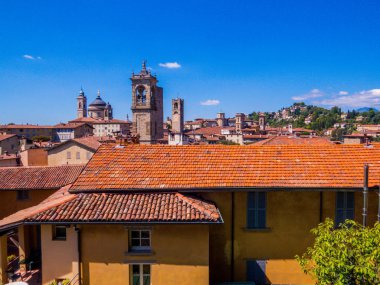 Citta Alta (Yukarı Şehir), Bergamo, İtalya 