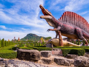 Dinozor Vadisi, Nong Nooch Tropikal Botanik Bahçesi, Pattaya, Tayland 