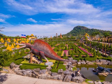 Dinozor Vadisi, Nong Nooch Tropikal Botanik Bahçesi, Pattaya, Tayland 